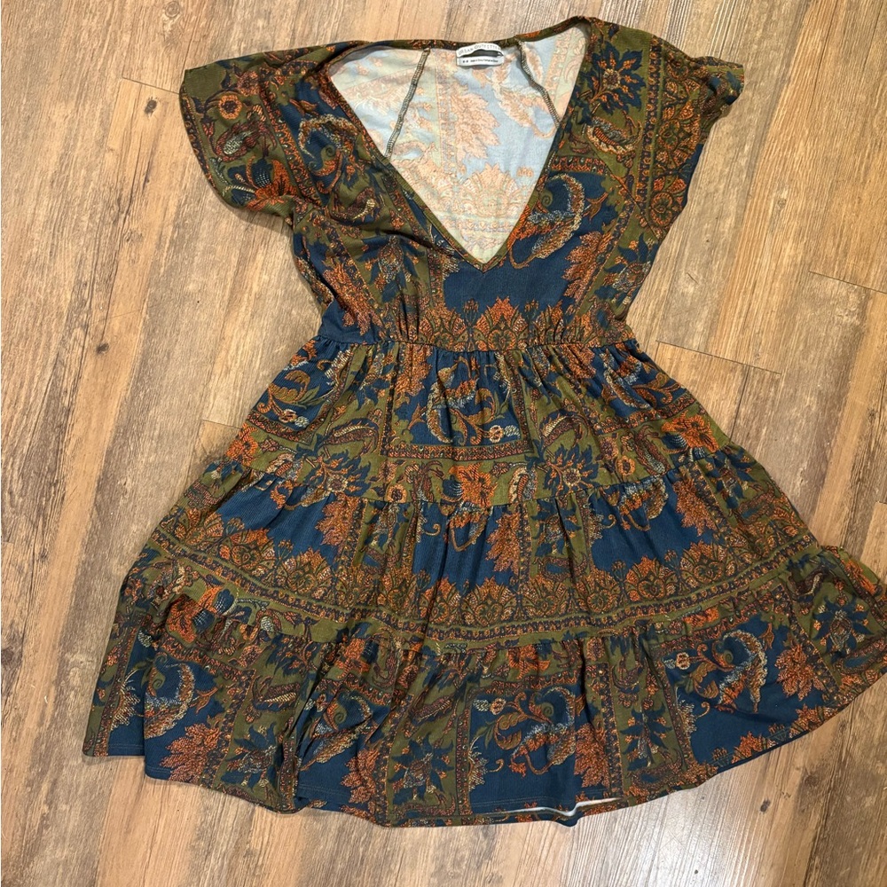 Urban Outfitters Multicolor Paisley Mini Dress